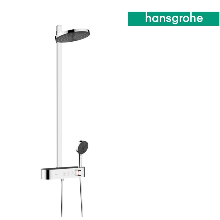 hansgrohe Pulsify 24240, -000 Thermostatic Showerpipe 260 2jet with ShowerTablet Select 400