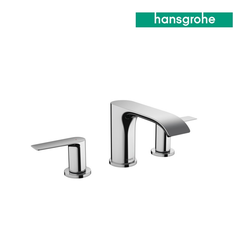 hansgrohe Vivenis 75033, -000 3-hole basin mixer 90, with AirPower waterfall cascade flow - With GA Approval & Wels