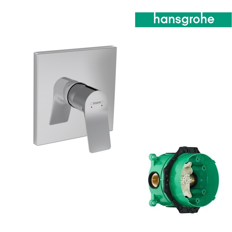 hansgrohe Vivenis 75615, -000 + 01800, -180 Single lever shower mixer for concealed installation - GA Approval