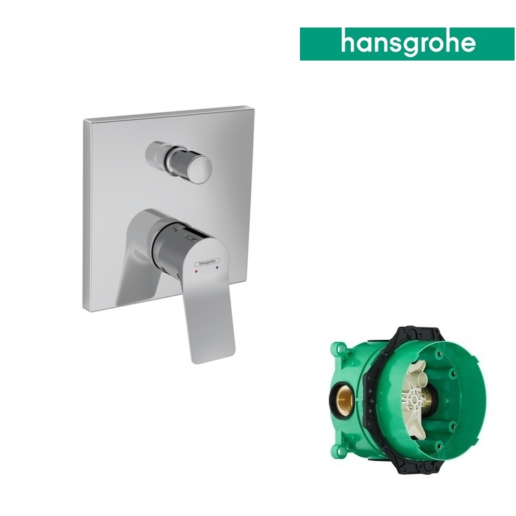 hansgrohe Vivenis 75415, -000 + 01800, -180 Single lever bath mixer for concealed installation - GA Approval