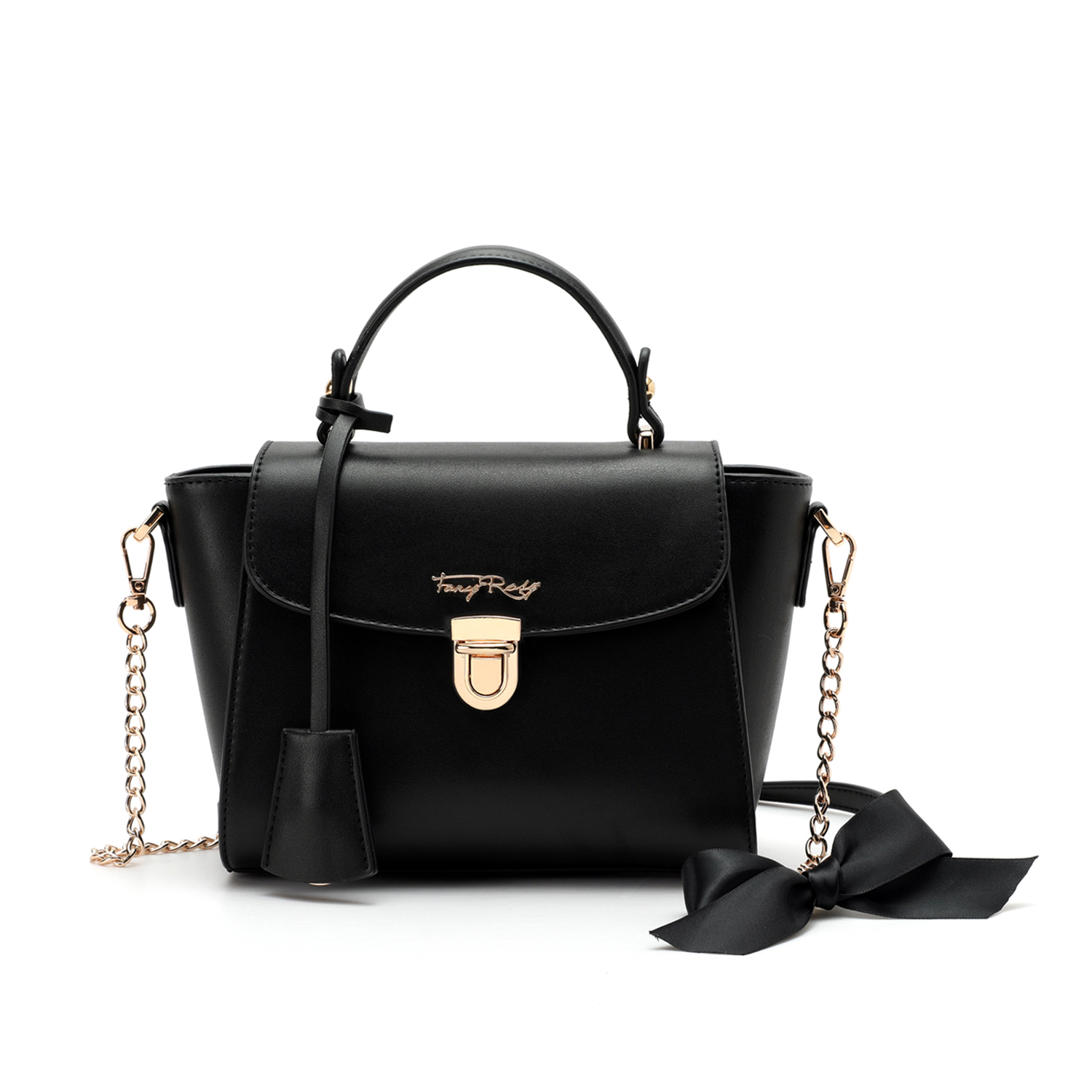 Fancy Bow Bow Top Handle Shoulder Bag
