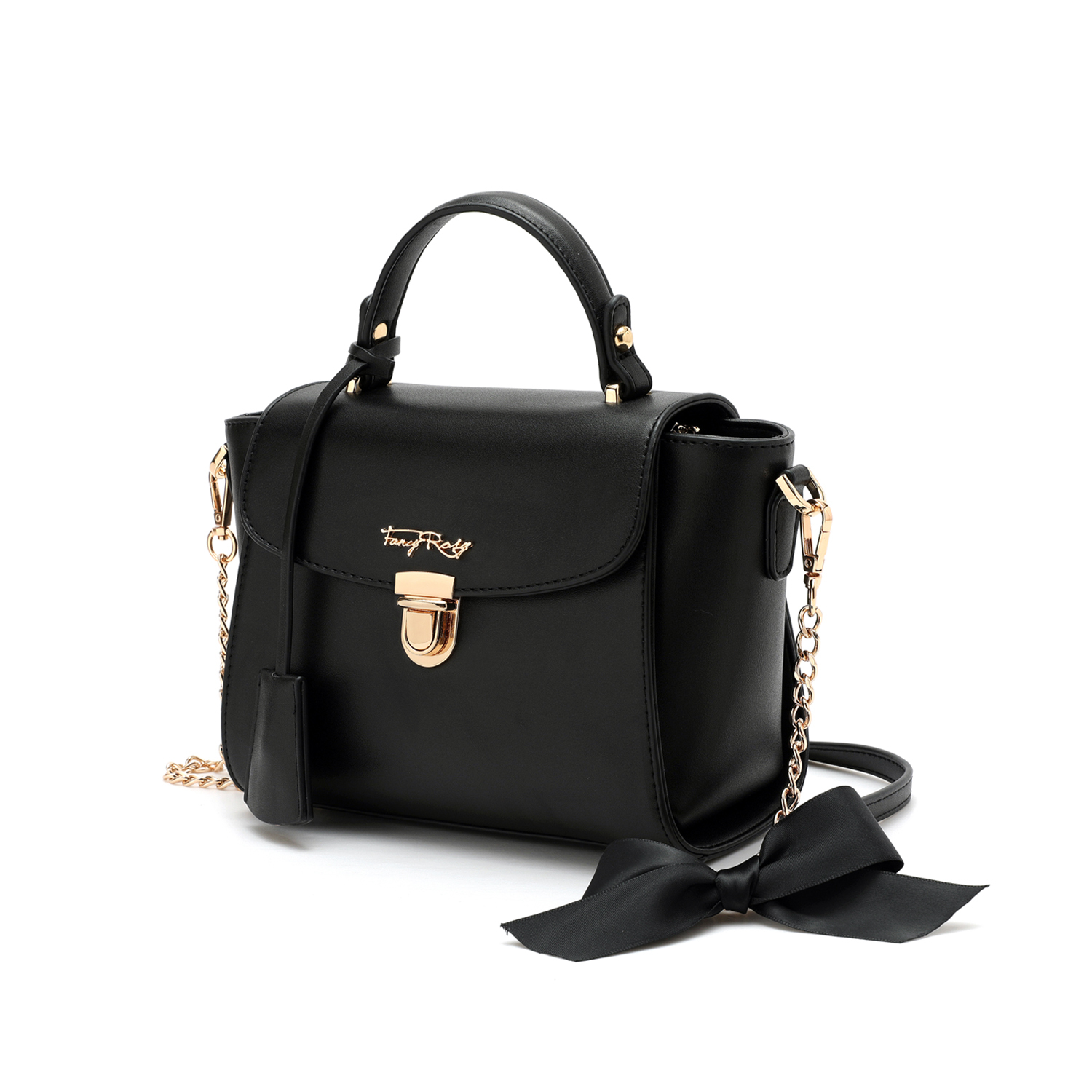 Fancy Bow Bow Top Handle Shoulder Bag