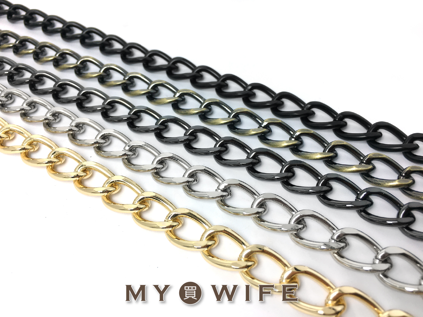 11x16mm金屬鍊條#21_5色【SL-TM11x16TM】