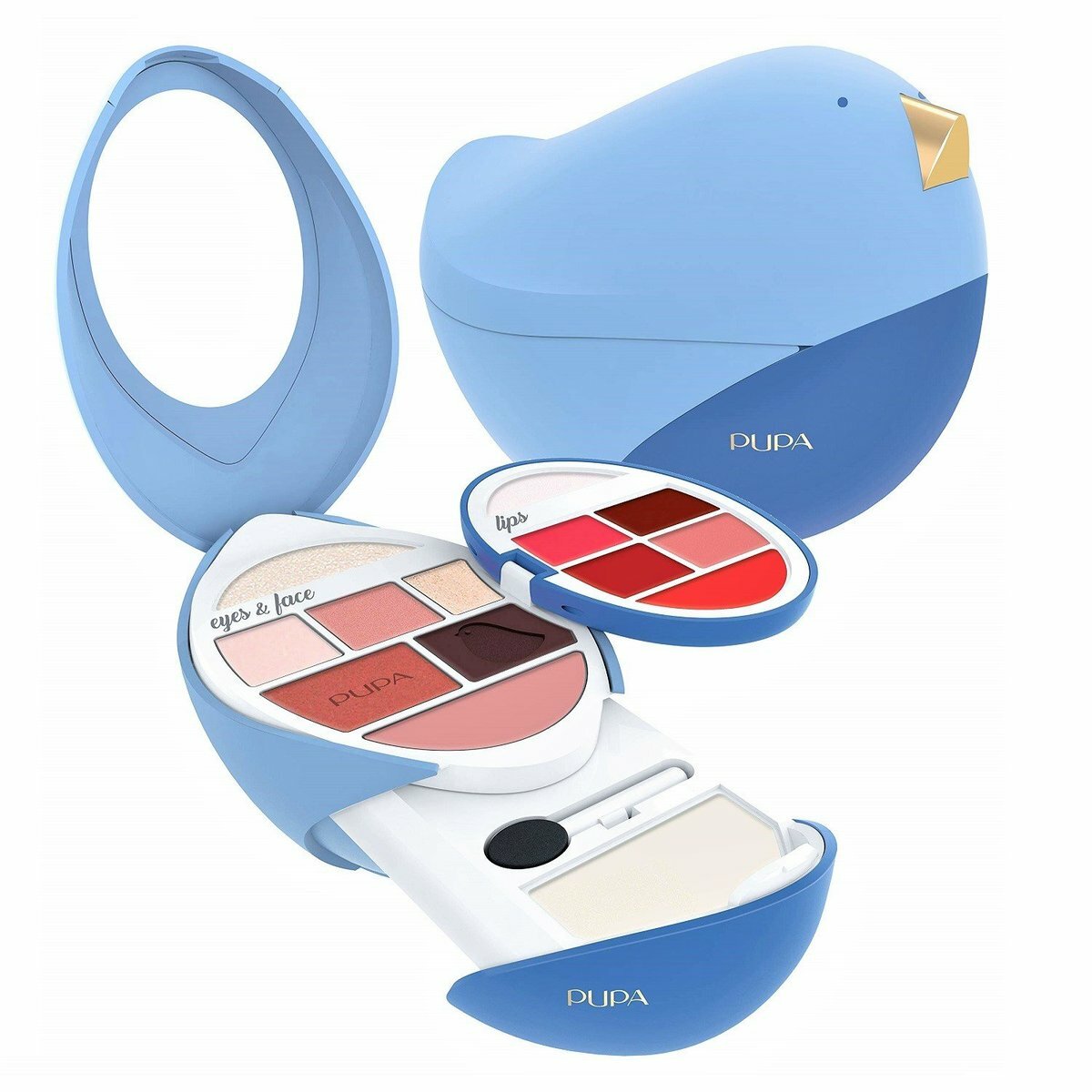Pupa - 愛情鳥彩妝盒 #Bird 3 (藍色) 17.9g