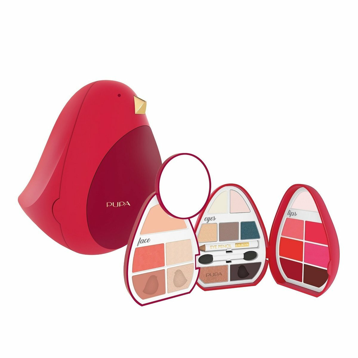 Pupa - 愛情鳥彩妝盒 #Bird 4 (紅色) 28.7g