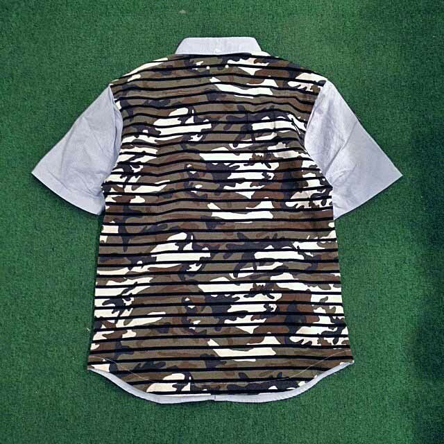 ⏱️限時優惠LIMITED TIME SALE: SOPHNET BACK CAMO PANEL SHIRT SS (SLIM FIT) - LT.BLUE SIZE XL IN STOCK NOW (現貨發售中)