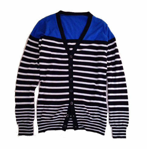 🔥 清貨減價 CLEARANCE SALE : SOPH Uniform experiment BLACK(BLUE) PANEL BORDER KNIT CARDIGAN - SIZE S IN STOCK NOW (現貨發售中)