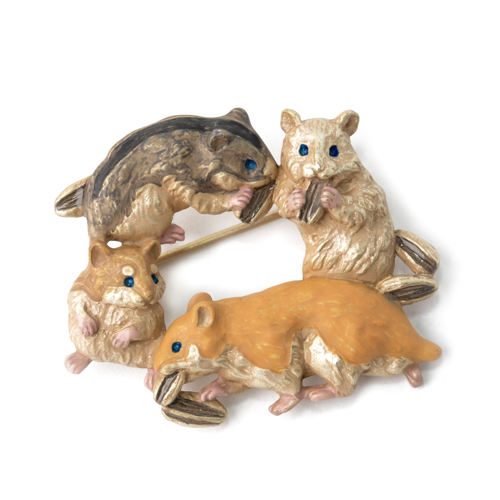 為食倉鼠耳環/頸鍊/心口針