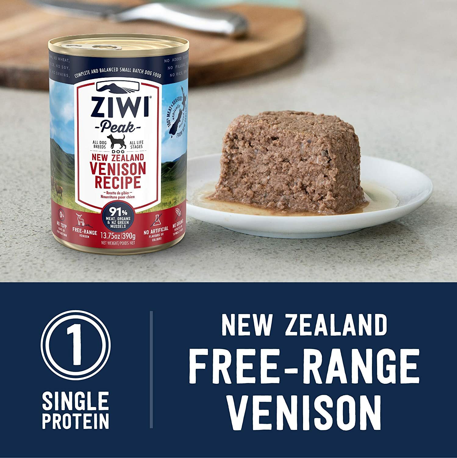 ZiwiPeak Canned Wet Dog Food - Venison 170g x 12