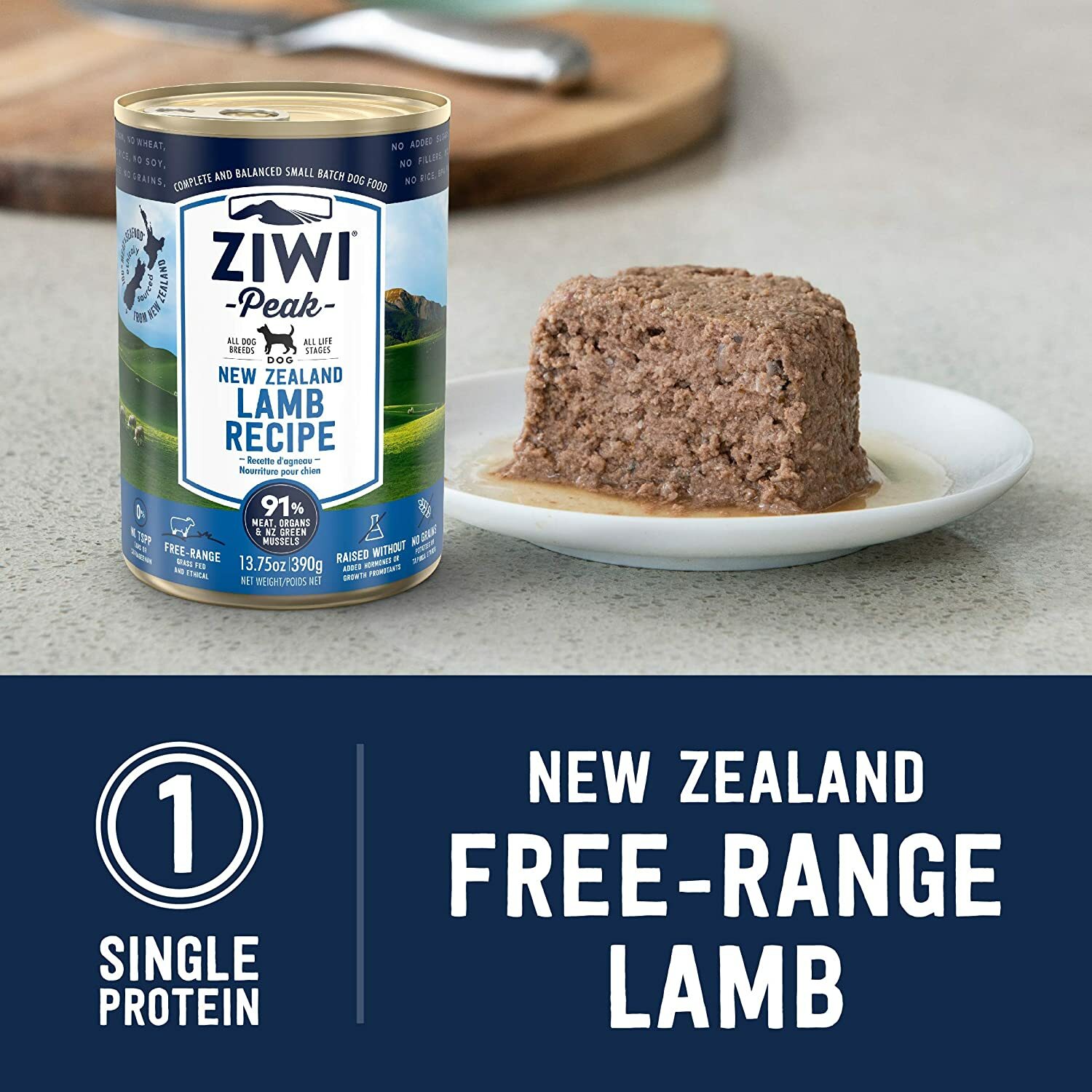 ZiwiPeak Canned Wet Dog Food - Lamb 170g x 12