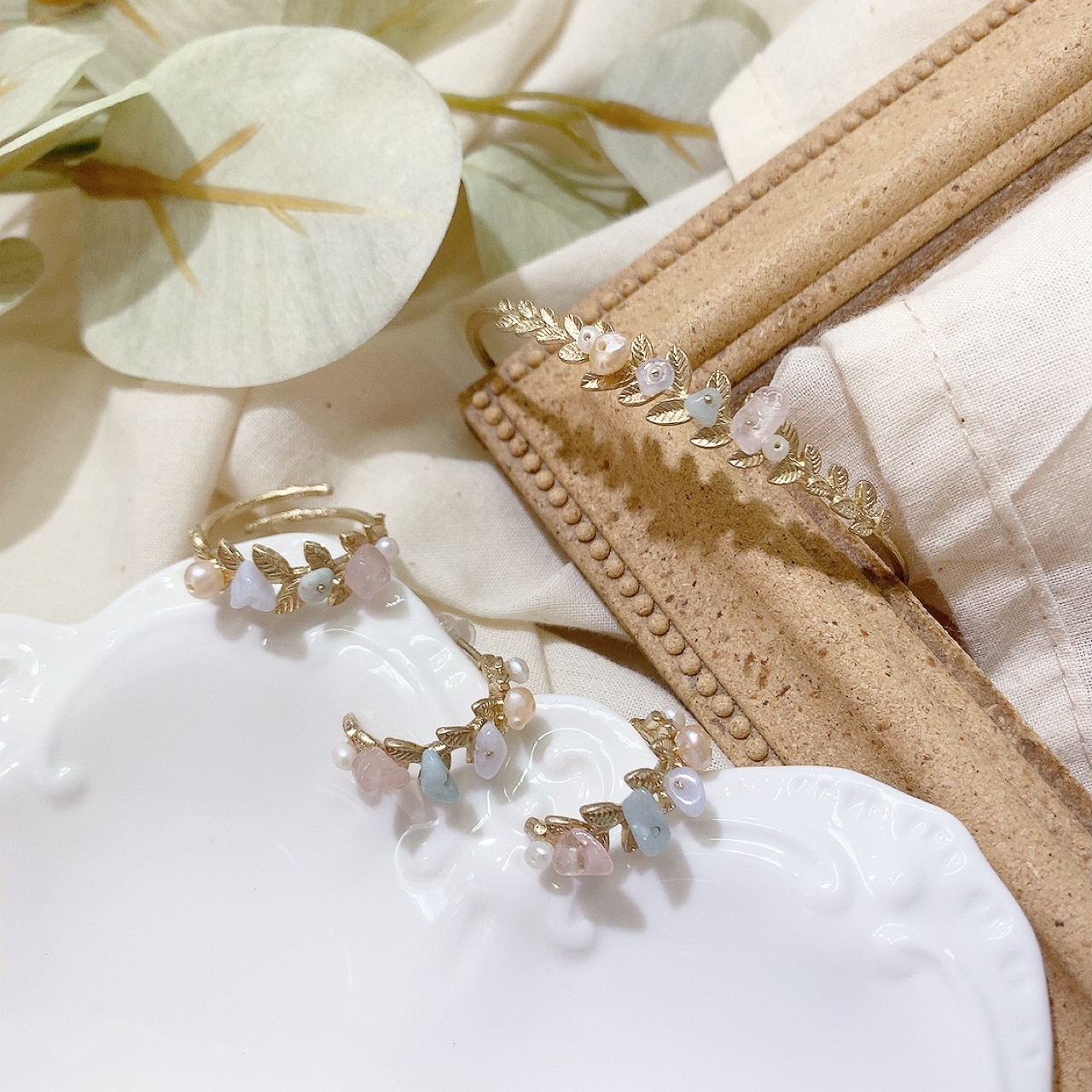 Ayatorie 朝露耳環/戒指/手鐲