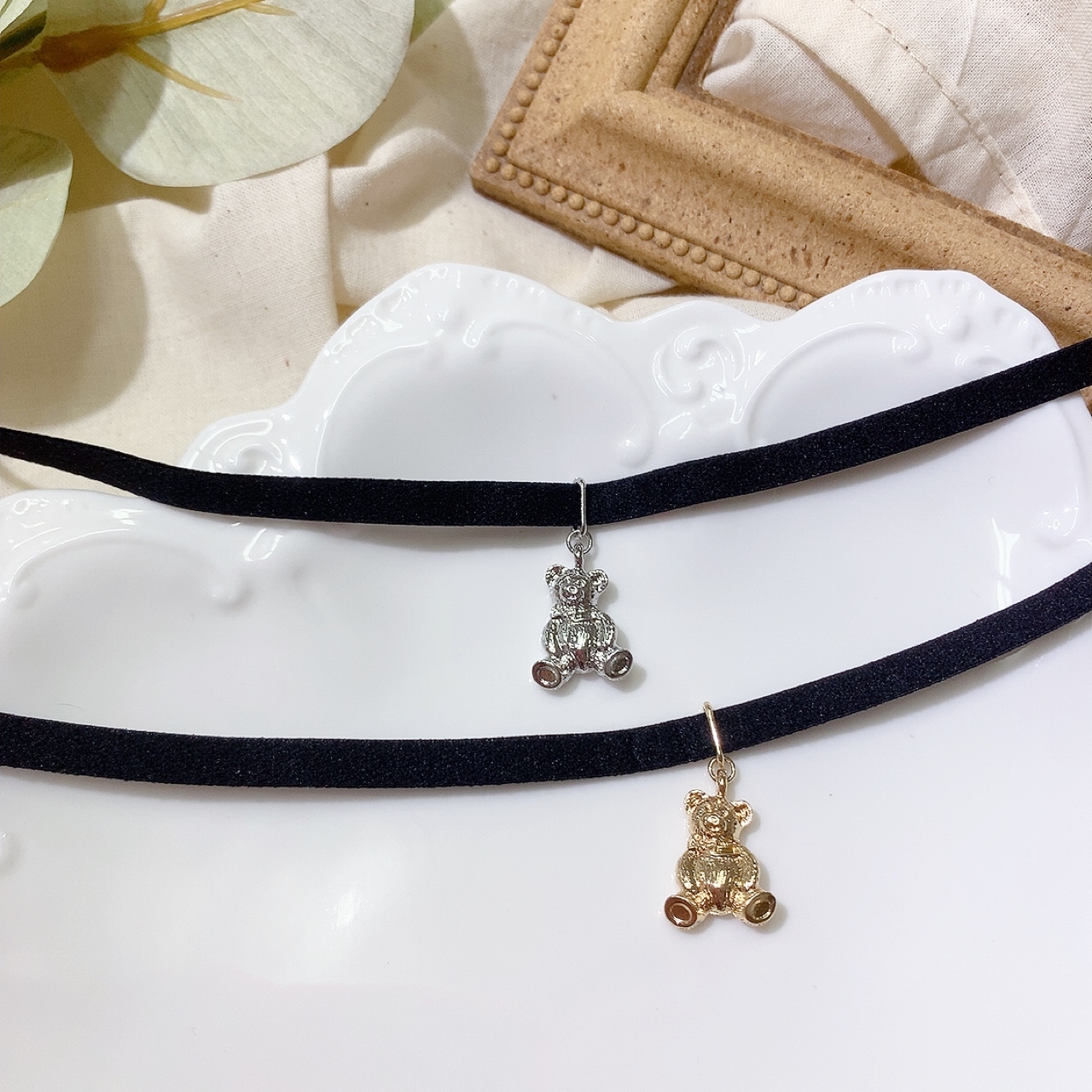 熊仔耳環/短頸鏈