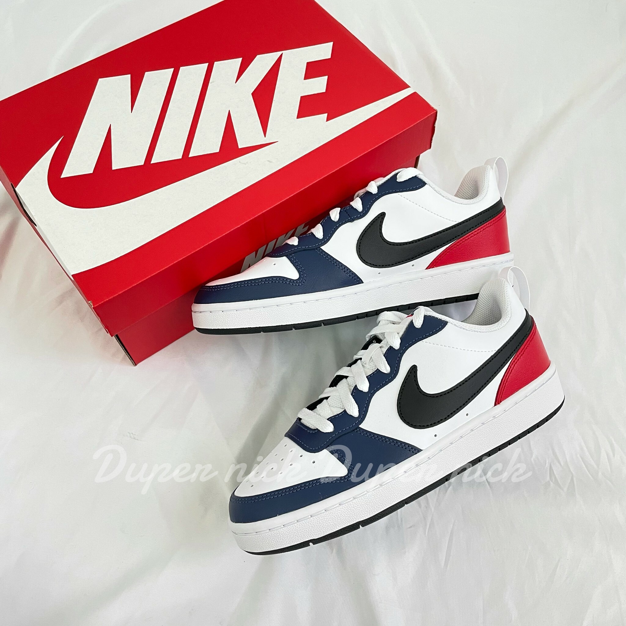 Nike Court Borough Low 2 BG 藍紅女