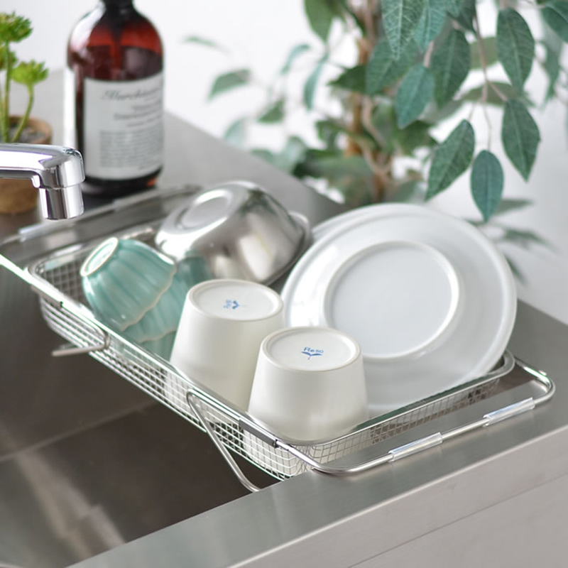 AUX Leye 可伸縮瀝水置物架