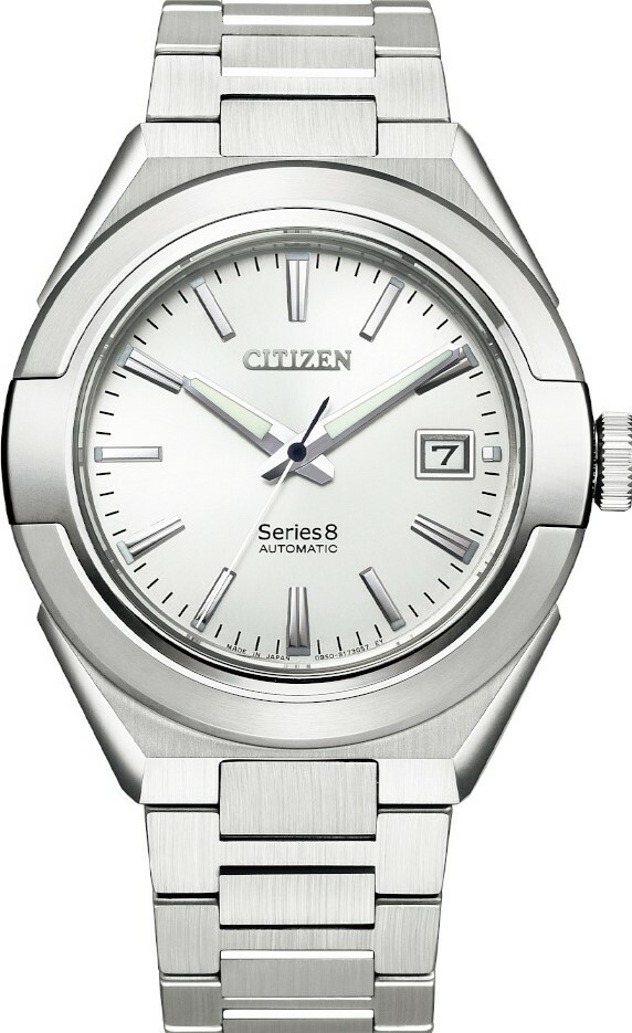 萬年鐘錶 - Citizen 星辰錶 series 8系列 870款  無畏、俐落、簡約 款經典不鏽鋼款機械男錶  NA1000-88A  錶徑40MM