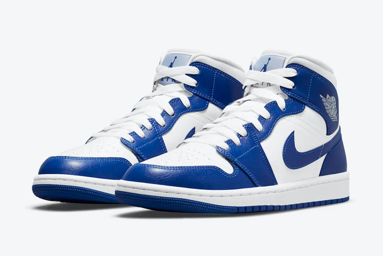 Air Jordan 1 Mid Kentucky Blue (W) BQ6472-104
