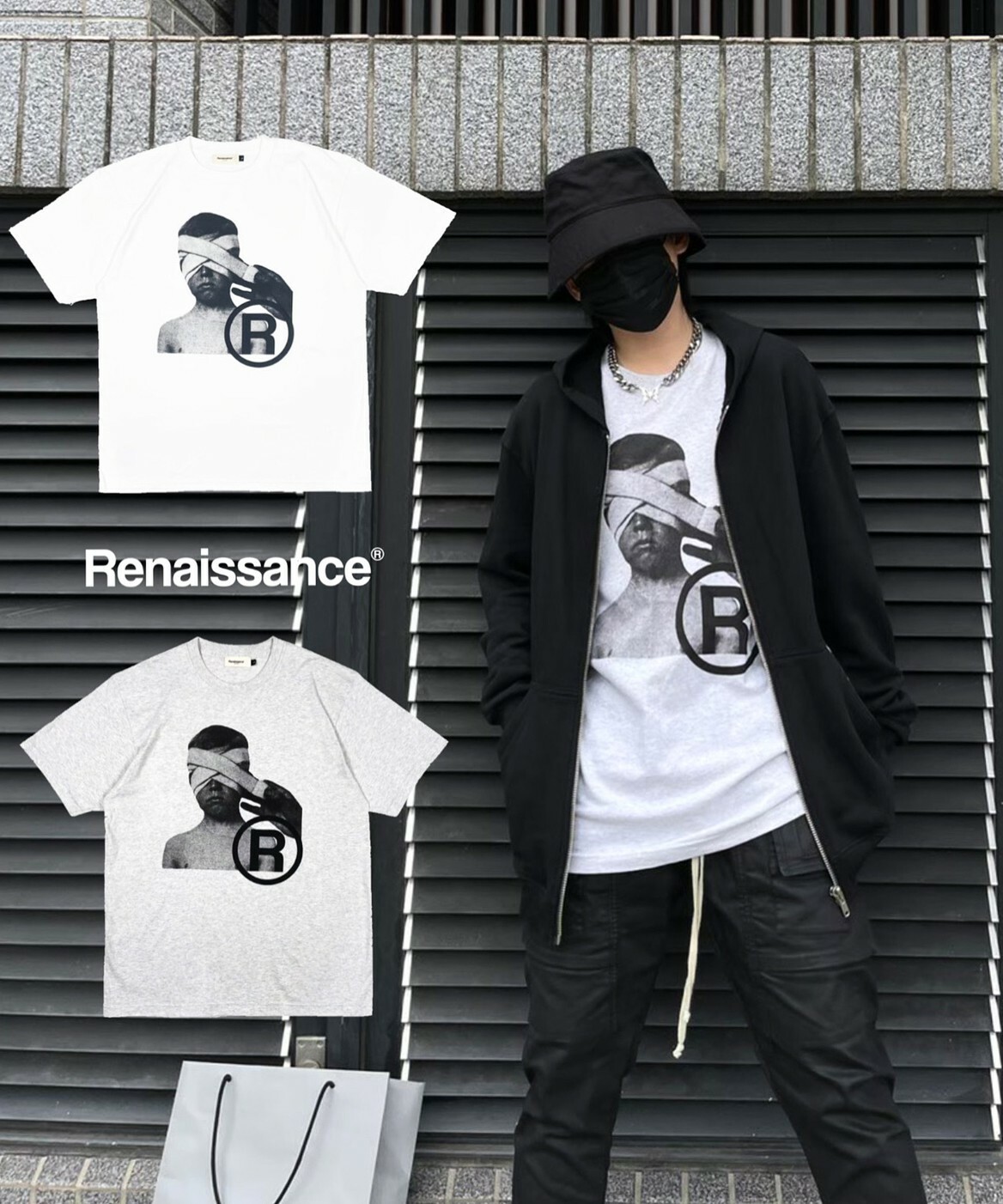 RENAISSANCE® 矇眼人像 短袖 T “ Child cover eyes Tee “