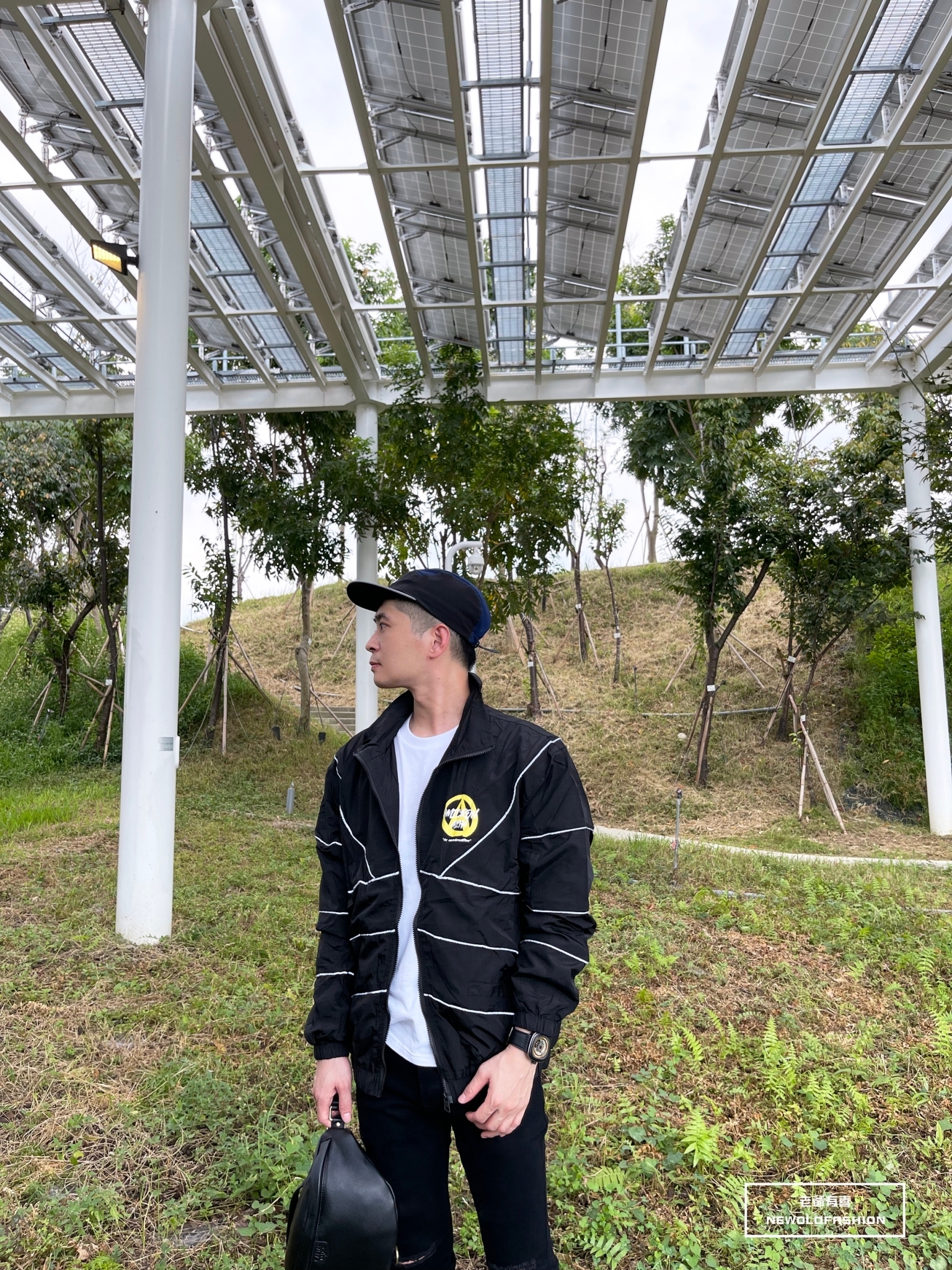 『新品上市』A跳色反光條立領防風外套(NOF2109A203)-黑