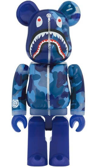 BE@RBRICK CLEAR ABC CAMO SHARK 100％ & 400％