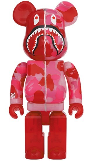 BE@RBRICK CLEAR ABC CAMO SHARK 100％ & 400％ (Ready 