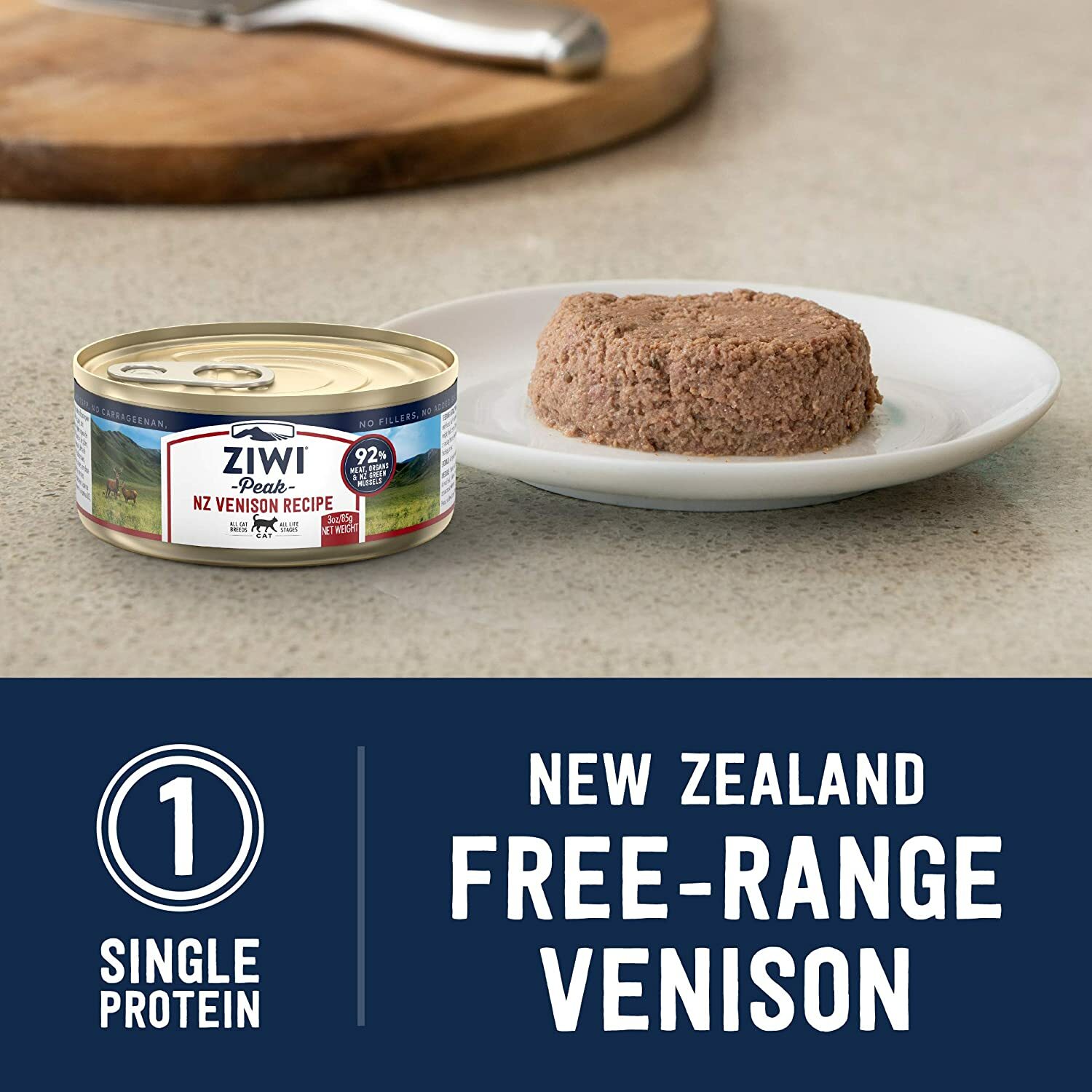 ZiwiPeak Canned Wet Cat Food - Venison 85g x 24