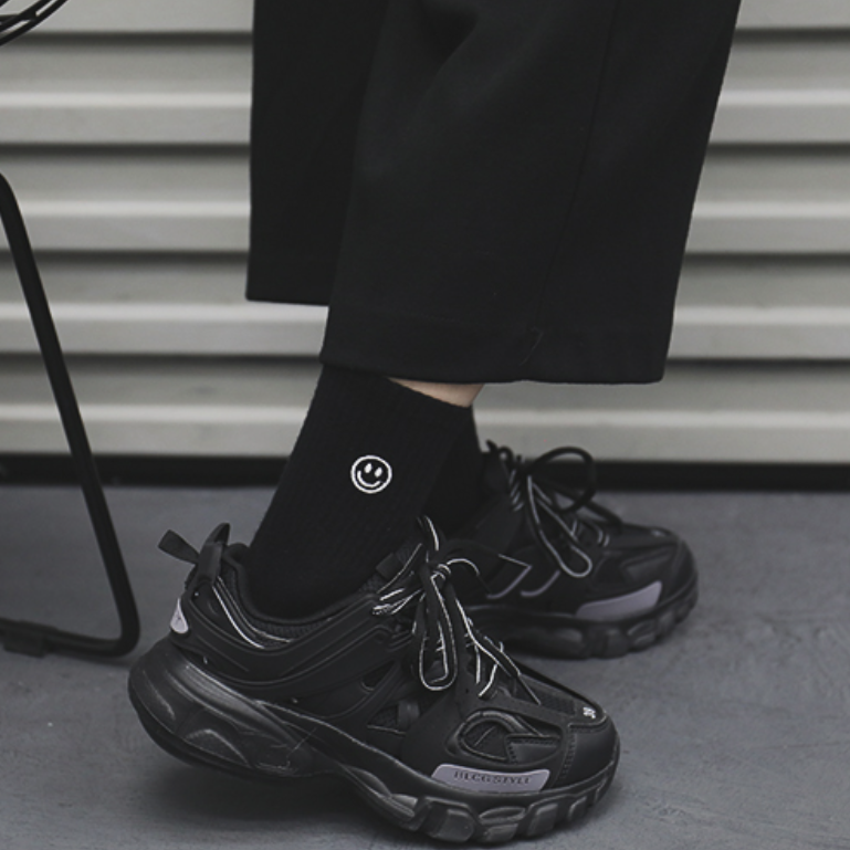 【SCYL038】笑臉刺繡設計長襪