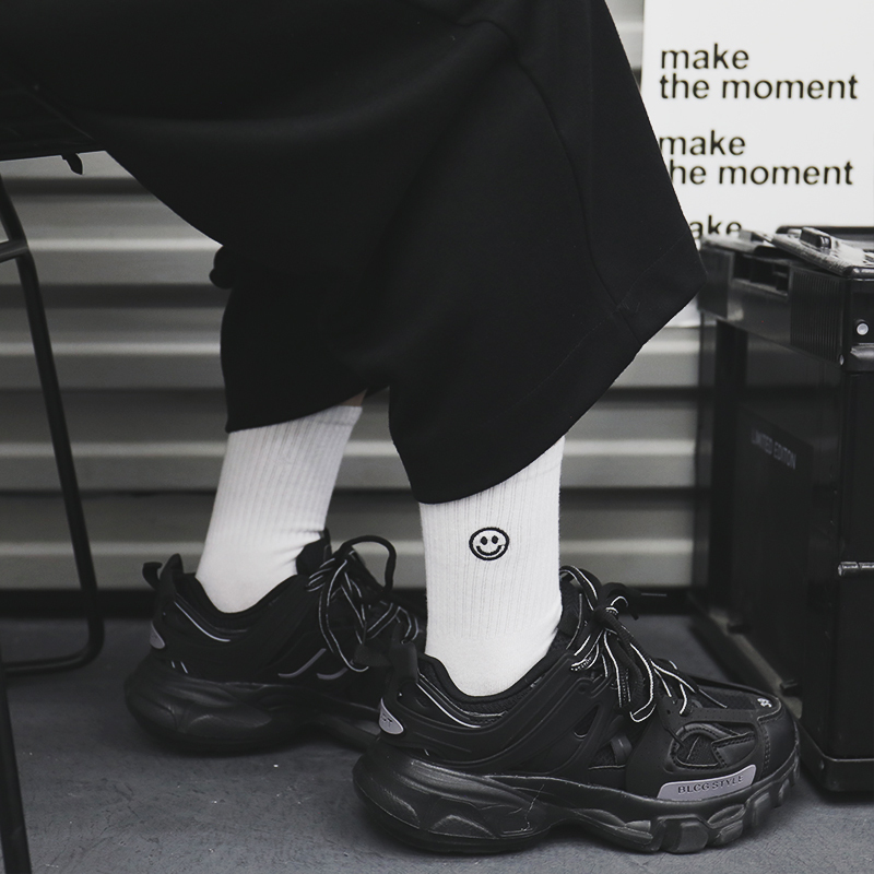 【SCYL038】笑臉刺繡設計長襪