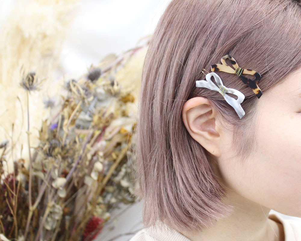 [日本制] Farbe 大理石紋蝴髮結髮夾