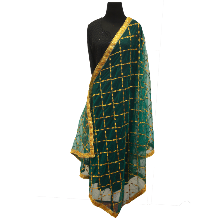 Women Multicolour Full Embroidered Dupatta05