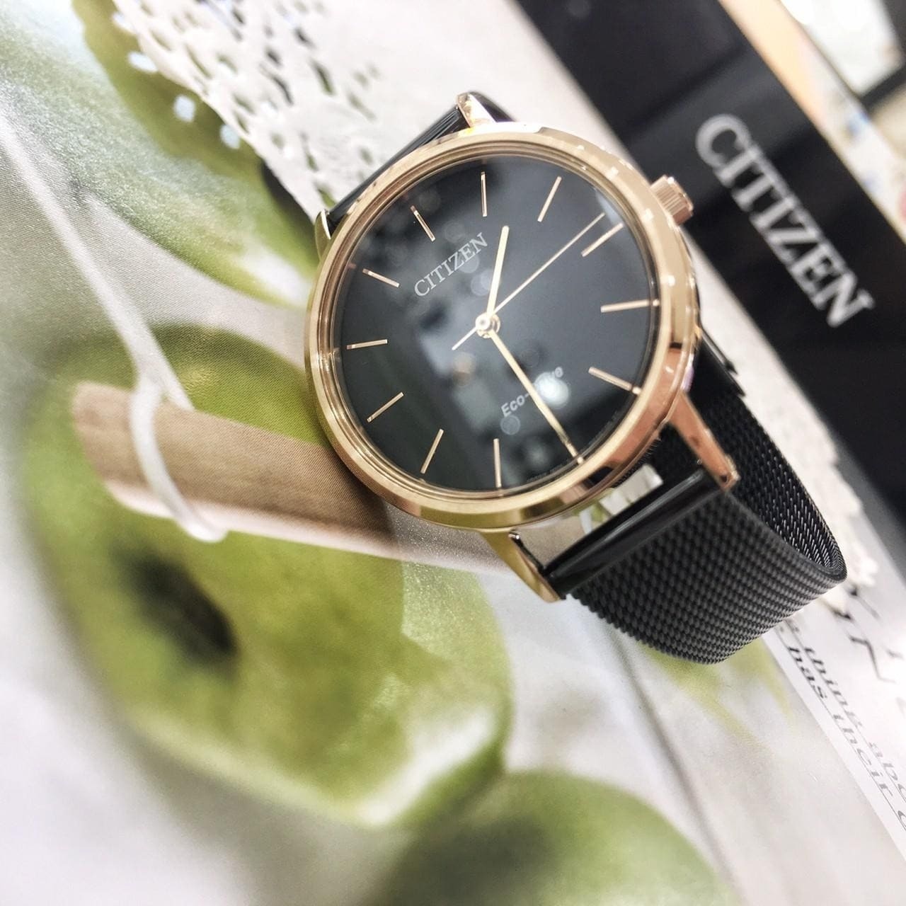 【CITIZEN 星辰】Hebe田馥甄廣告配戴款-雅致簡約光動能女錶 EM0577-87E 31mm 現代鐘錶