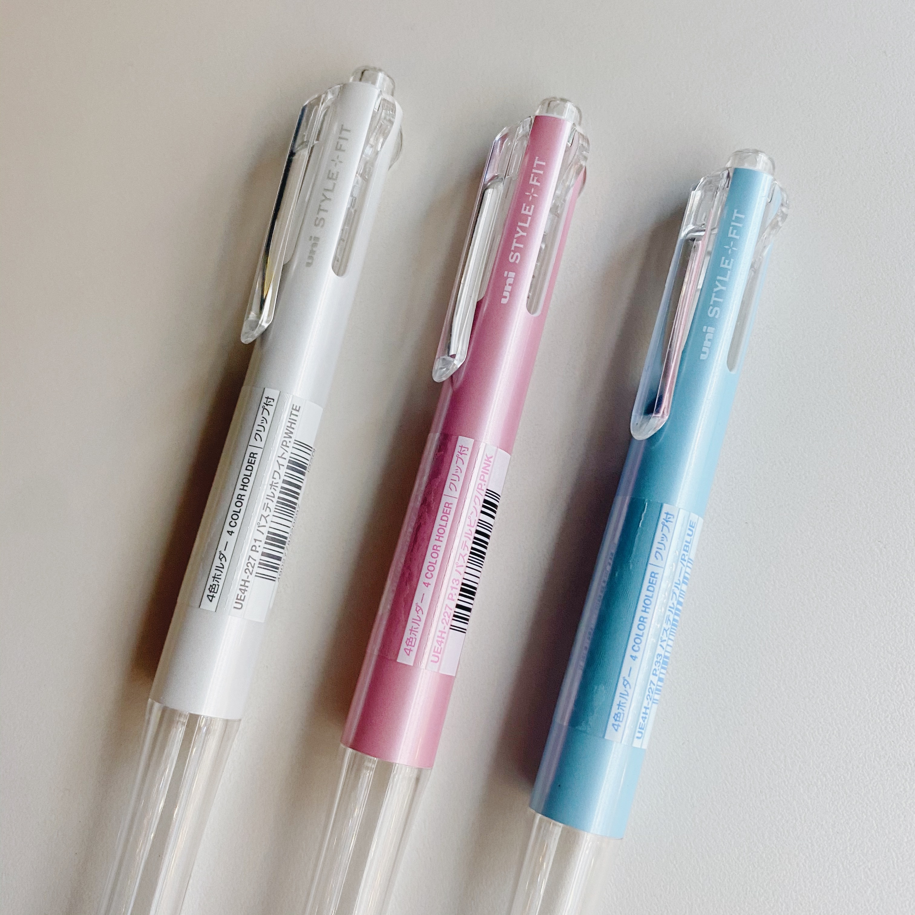 Uni Style Fit 珠光藍 四色空心筆管 多色筆