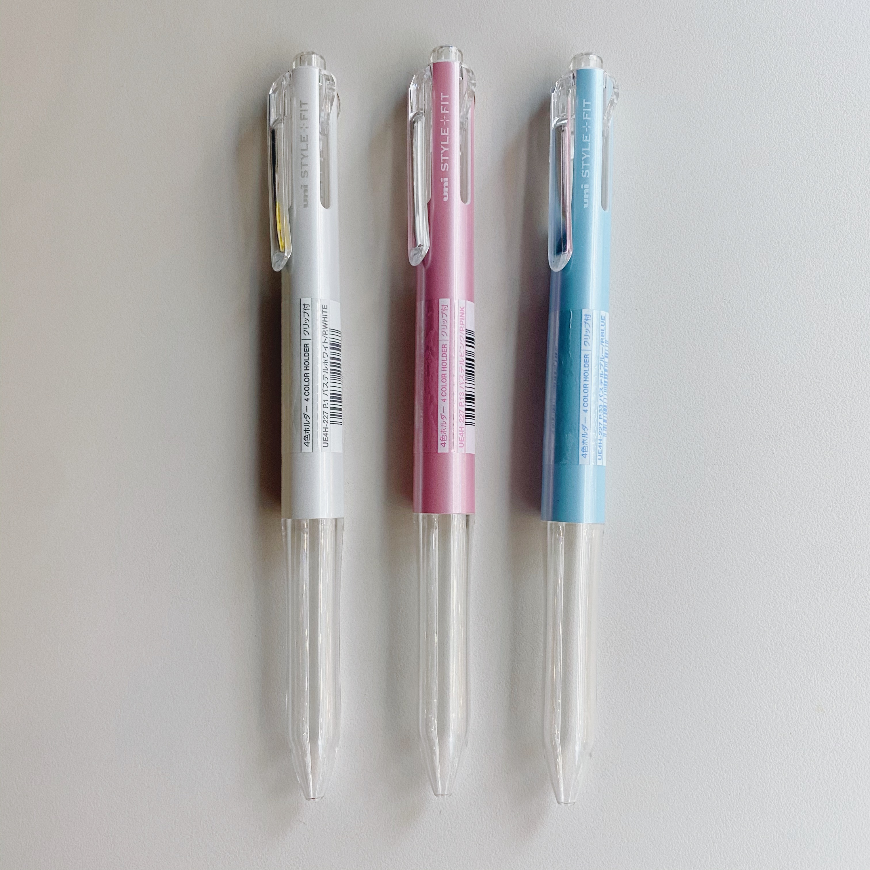 Uni Style Fit 珠光藍 四色空心筆管 多色筆