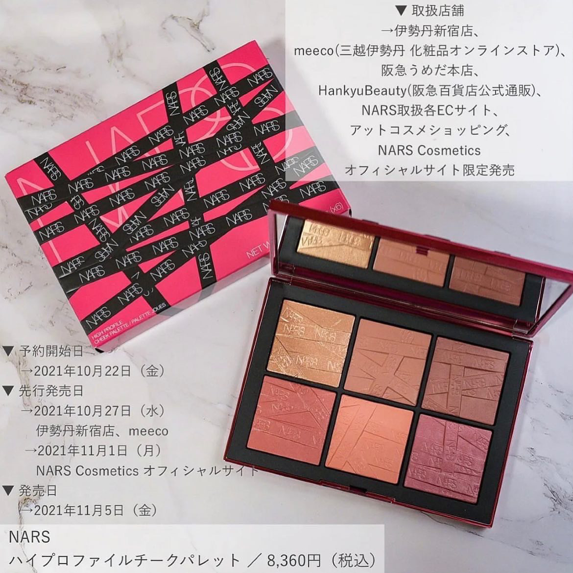 Nars - 節日限定 High Profile Cheek Palette