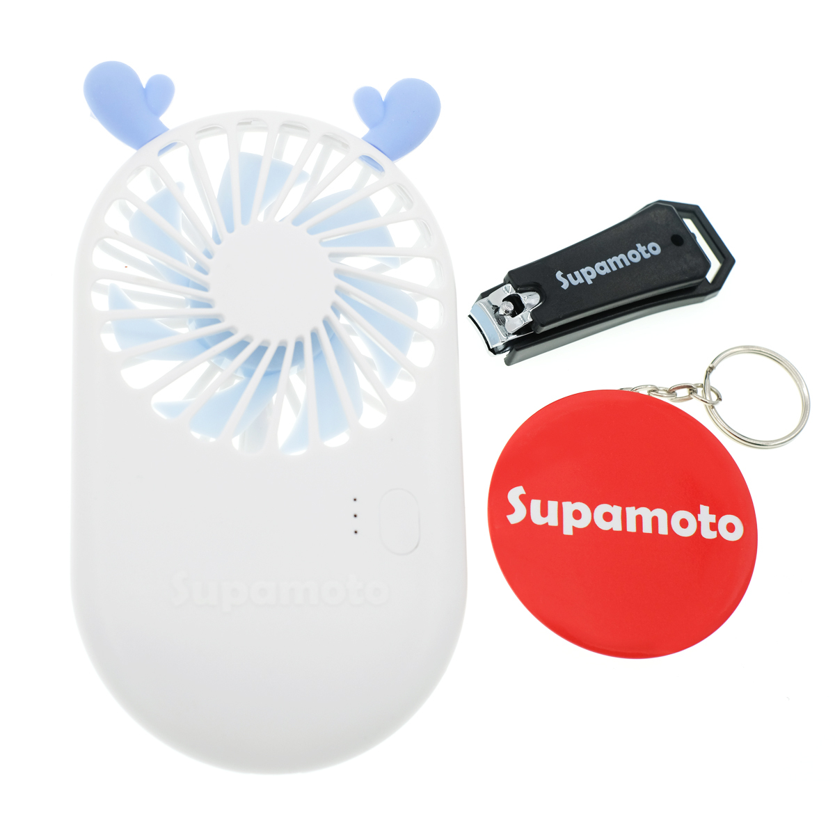 -Supamoto- 滿700元 滿1400元 1元加購 攜帶型 口袋電扇 隨身鏡 指甲剪 指甲刀 風扇 鏡子 鑰匙圈