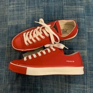 ON SALE : WTAPS CANVAS SNEAKER / SHOES COTTON - RED SIZE M IN STOCK NOW (現貨發售中)