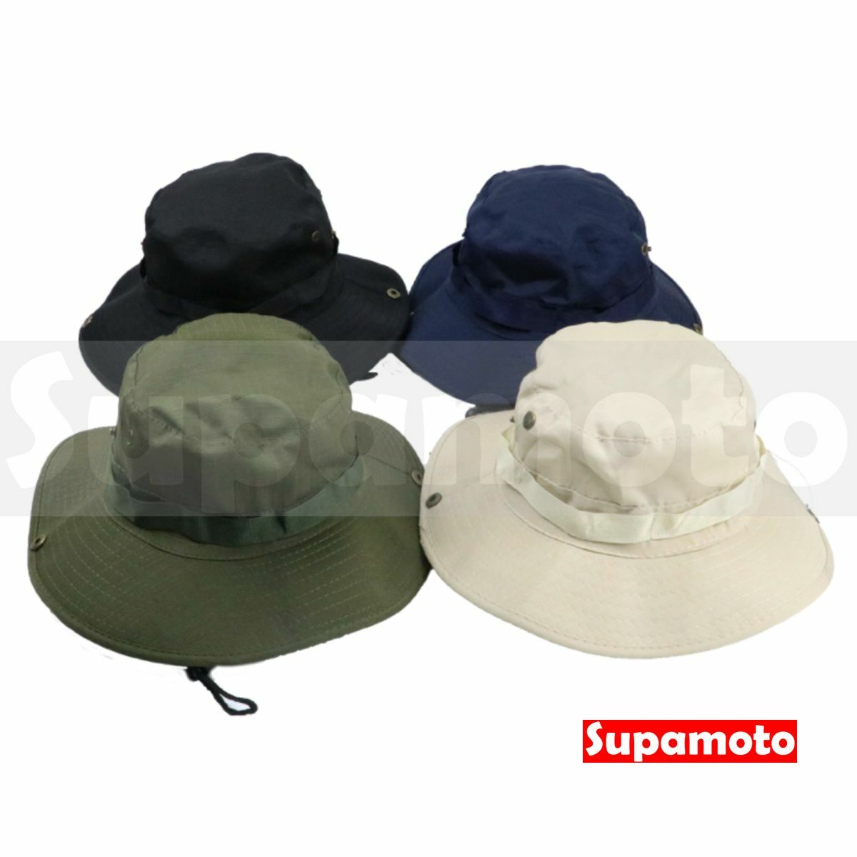 -Supamoto- 滿1400元 1元加購 素色 漁夫帽 登山帽 遮陽帽 男款 女款 韓版 防曬 潮流 嘻哈 平頂 街