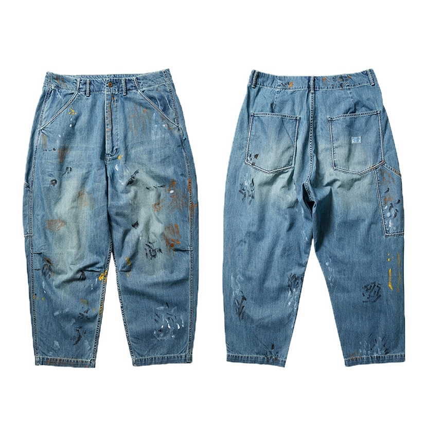 LIBERAIDERS 21F/W DENIM PAINTER SARROUEL PANTS