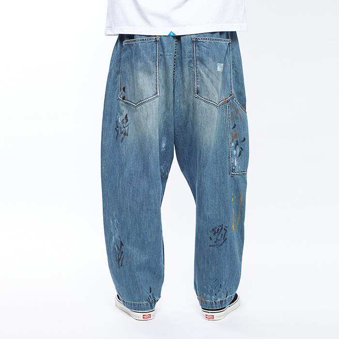 パンツ Liberaiders DENIM PAINTER SARROUEL PANTS LIBERAIDERS DENIM PAINTER SARROUEL PANTS GRAY （リベ