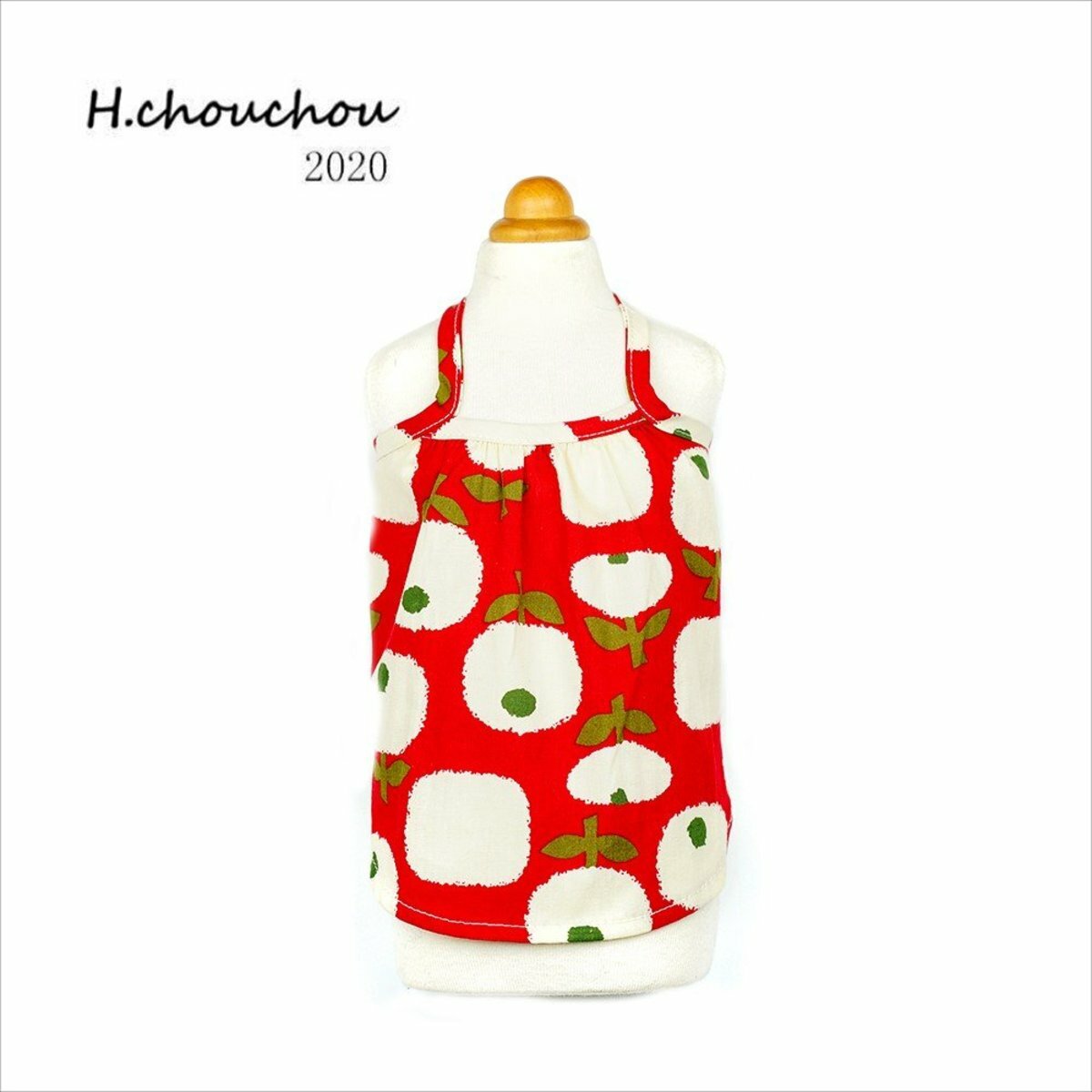 H.CHOUCHOU 紅色蘋果吊帶衫(平行進口貨品) (多款尺寸)