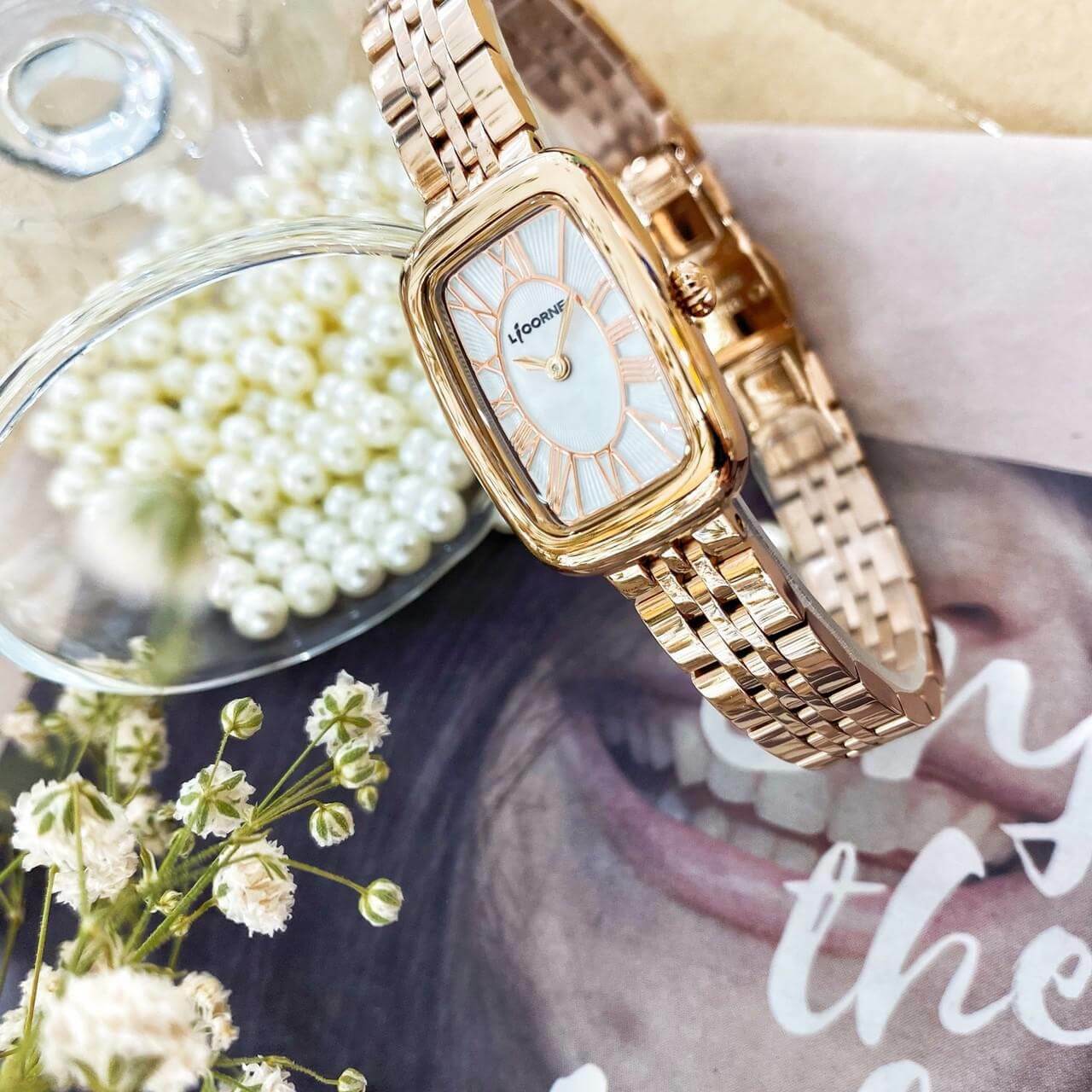 【LICORNE】LT152LRUR Grey/ LT152LRWR White / LT152LRPA Pink Modern Watch