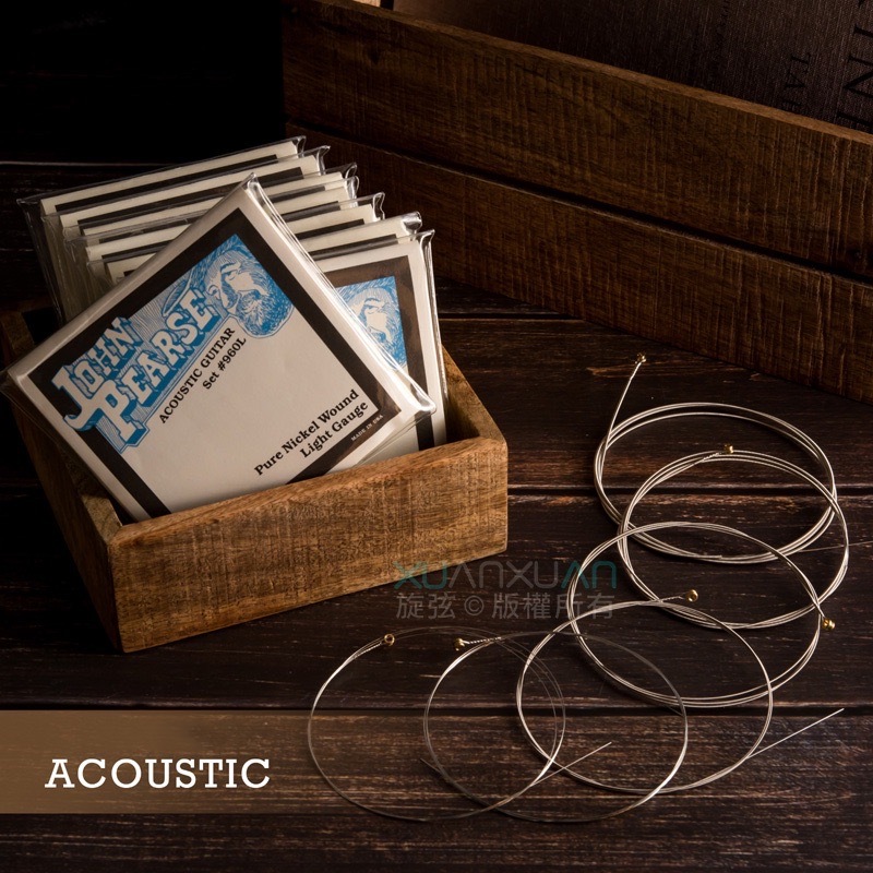 John Pearse JohnPearse 民謠吉他弦 純鎳弦 960L — 三峽吉他 / Bass｜YA! 玩音樂