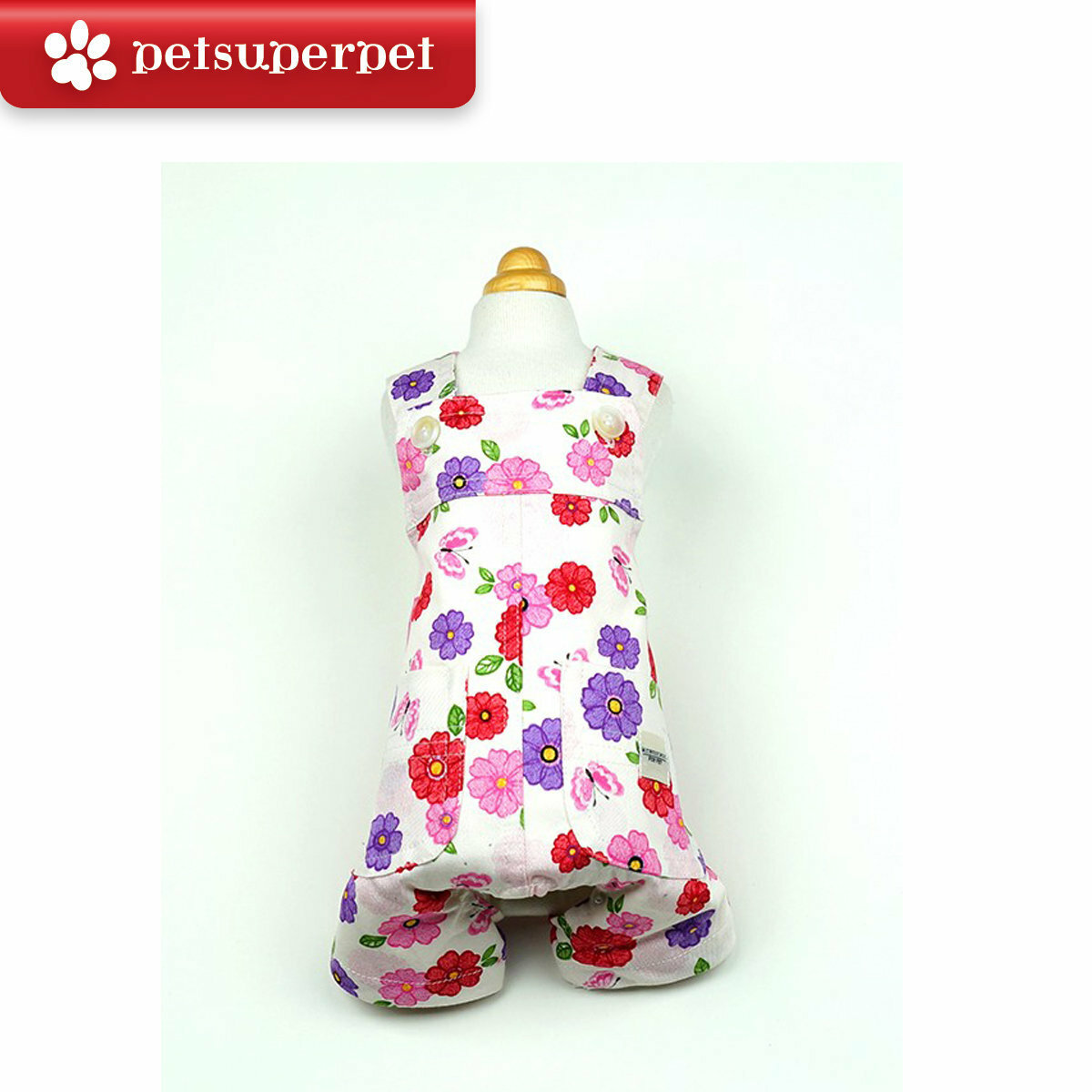 H.CHOUCHOU 小花背帶褲 (平行進口貨品) (多款尺寸)