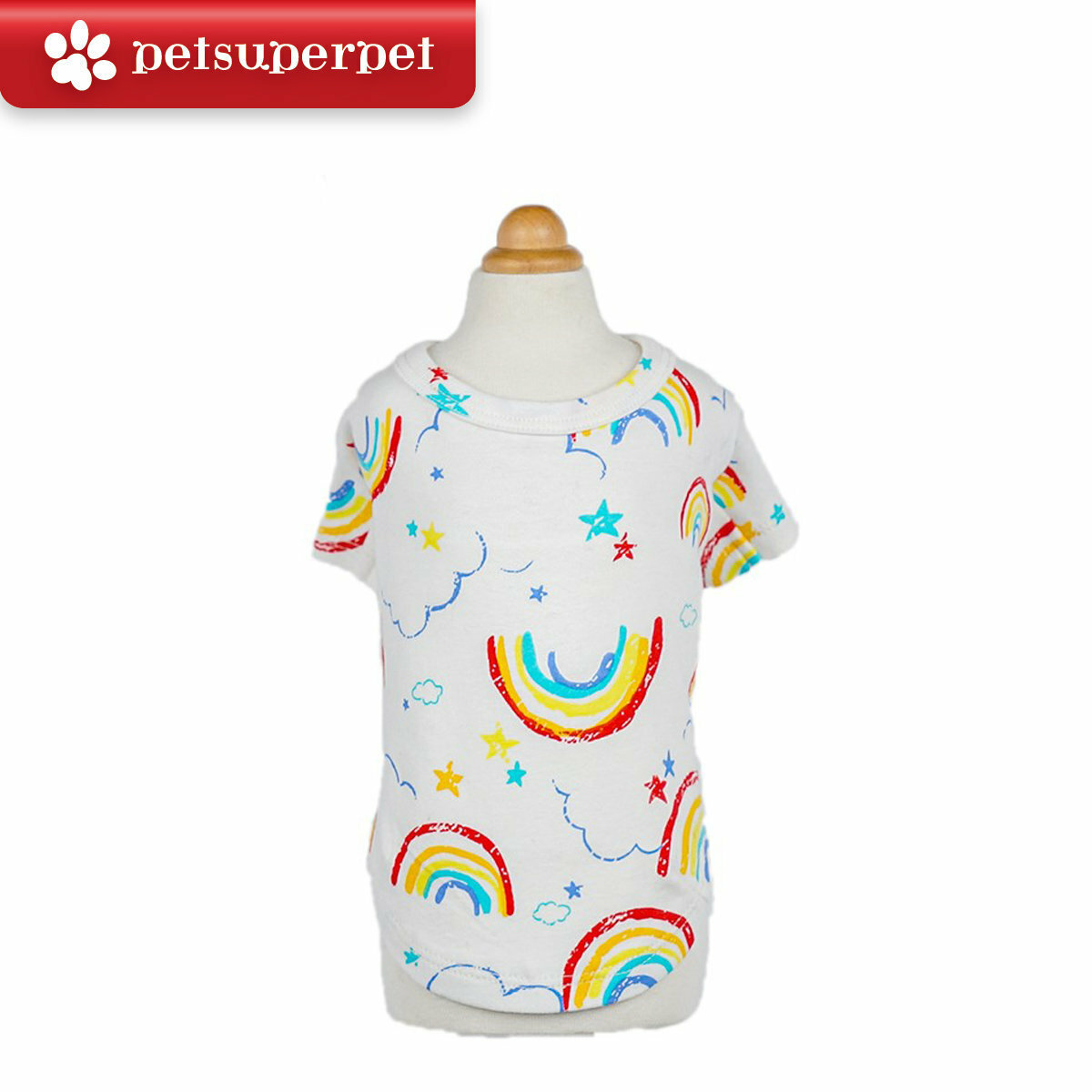 H.CHOUCHOU 小彩虹印花T恤(平行進口貨品) (多款尺寸)