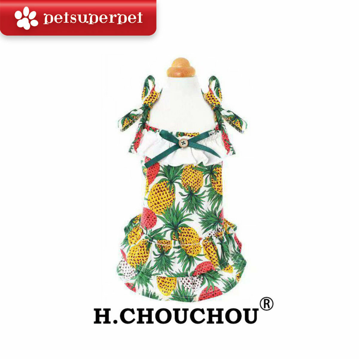 H.CHOUCHOU 熱帶風情圖案吊帶裙 (平行進口貨品) (多款尺寸)