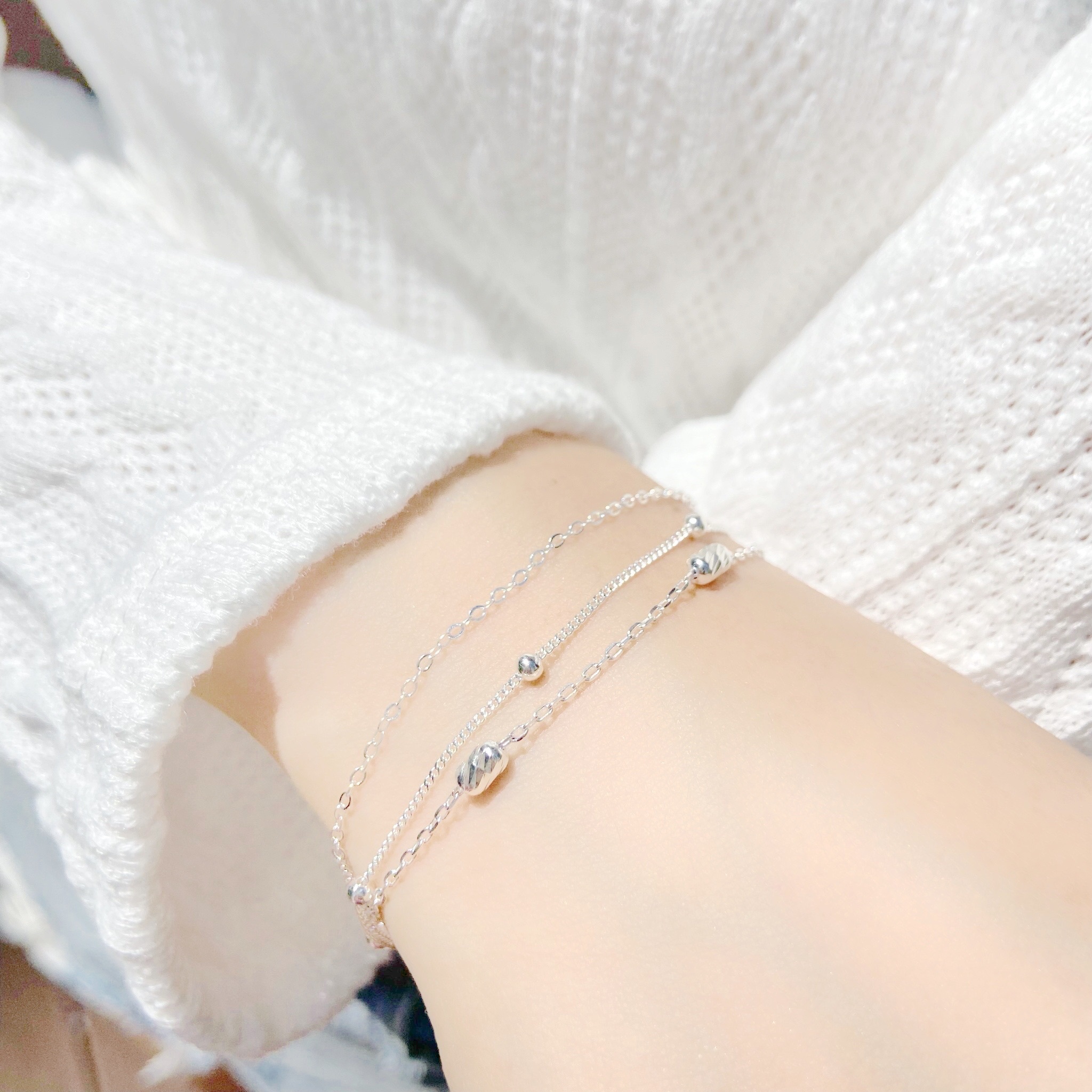 | 925銀丨微風三層手鏈  | BR0441 |