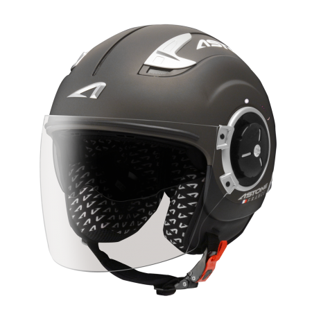 ASTONE DJ11 平光黑銀 3/4罩