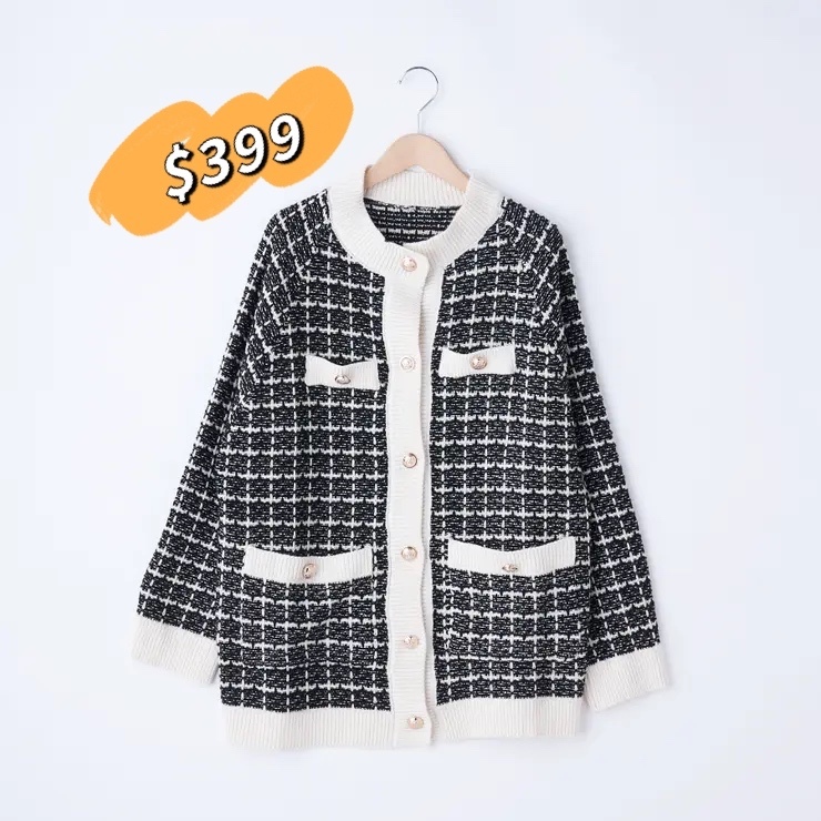 OLIVE des OLIVE 小香風 長身冷外套