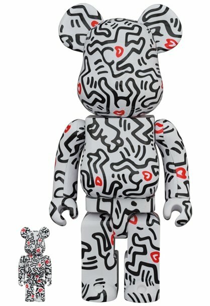 BE@RBRICK Keith Haring #8 100% + 400%
