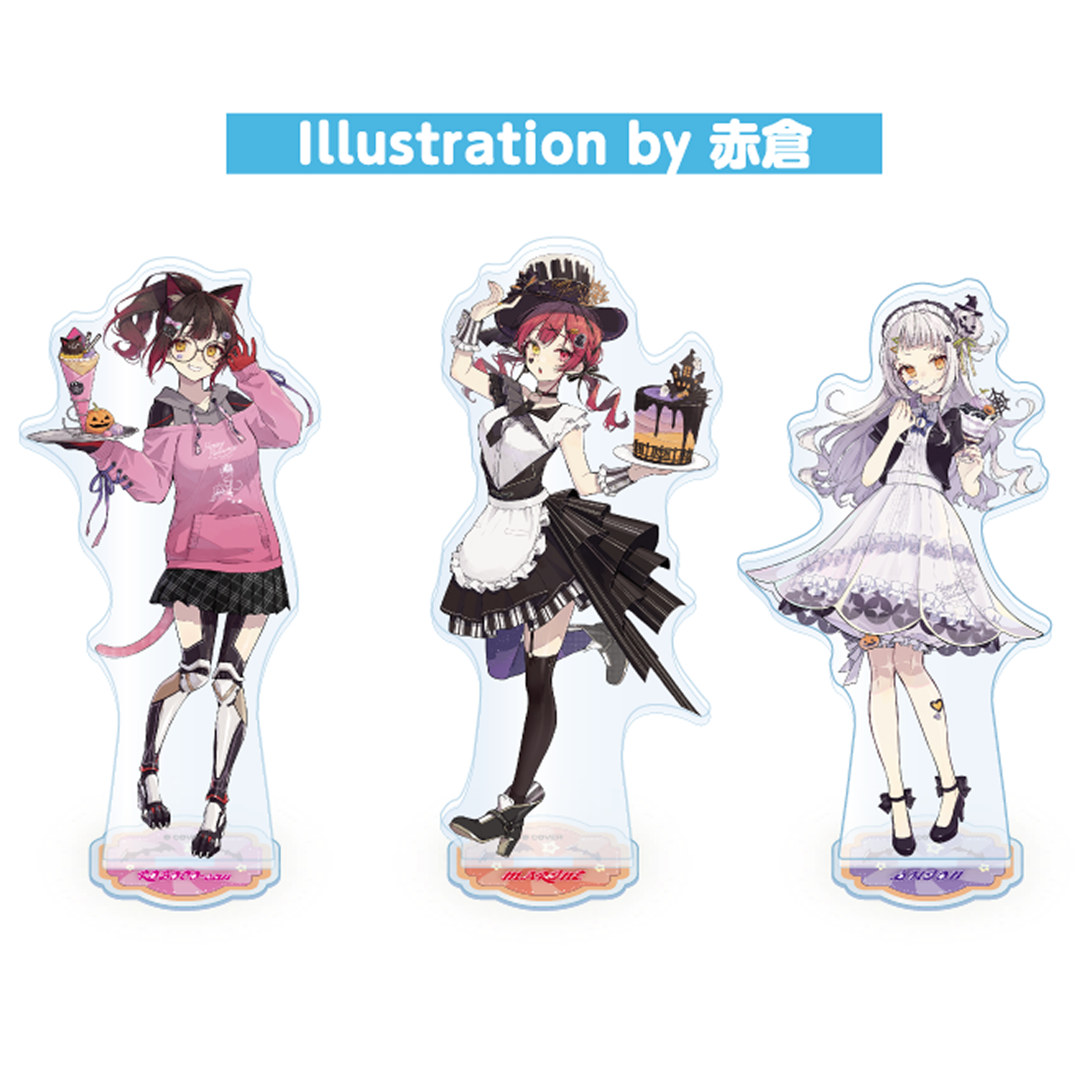 「現貨Crazy Sale」Hololive x Family Mart 萬聖節 立牌