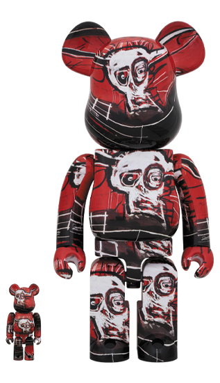 BE@RBRICK JEAN-MICHEL BASQUIAT #5 100％ & 400％